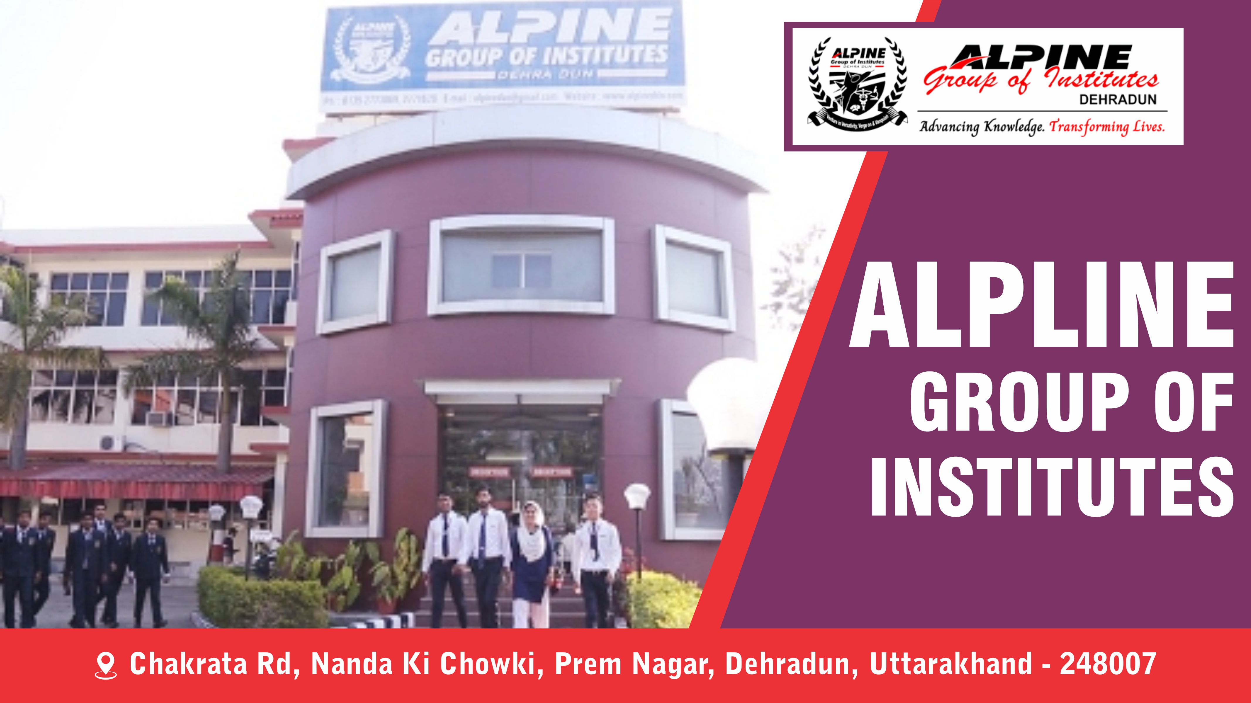 out side view of Alpine Group of Institutes (AGI) Dehradun